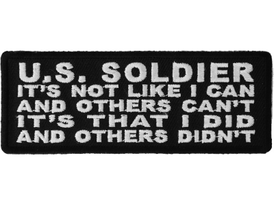 US Soldier I Did And Others Didn't Patch | US Military Veteran Patches