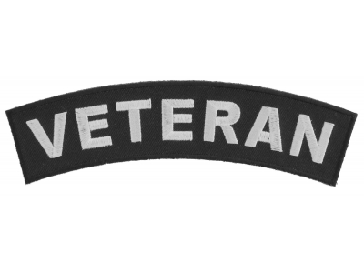 Veteran Medium Size Rocker Patch | US Military Veteran Patches