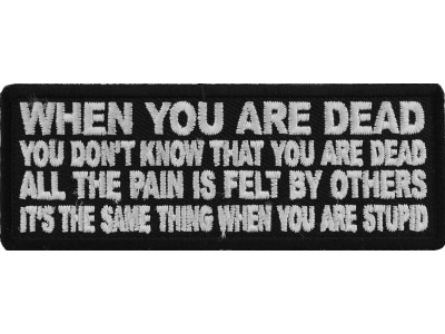 When You are Dead You Don't Know That You are Dead Patch