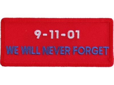9 11 Patches - Sew or Iron on - Embroidered - TheCheapPlace.com