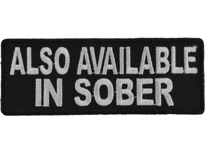 Also Available In Sober Patch