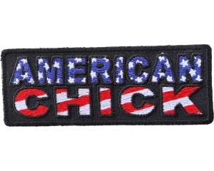 American Chick Patch | Embroidered Patches