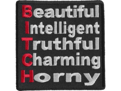 Beautiful Intelligent Bitch Patch | Embroidered Patches
