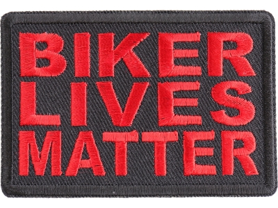 Biker Lives Matter Red Patch