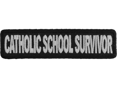 Catholic School Survivor Funny Christian Patch