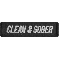 Clean And Sober Patch | Embroidered Patches