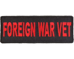 Foreign War Vet Patch | US Military Veteran Patches