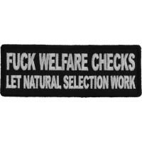 Fuck Welfare Checks Let Natural Selection Work Patch