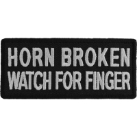 Horn Broken Watch For Finger Patch | Embroidered Patches