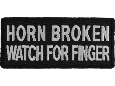 Horn Broken Watch For Finger Patch | Embroidered Patches