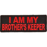 I Am My Brother's Keeper Patch In Red | US Military Veteran Patches