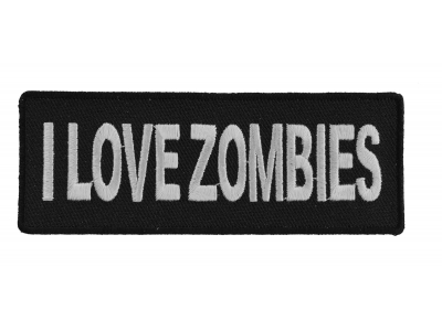 I Love Zombies Patch | Embroidered Patches