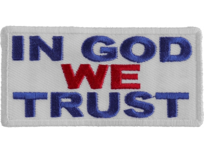 In God We Trust Patch -Red White Blue | Embroidered Patches