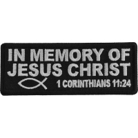 In Memory of Jesus Christ Corinthians 11 24 Patch
