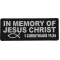 In Memory of Jesus Christ Corinthians 11 24 Patch