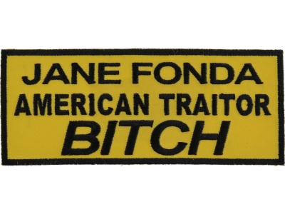 Jane Fonda American Traitor Bitch Patch | US Military Veteran Patches
