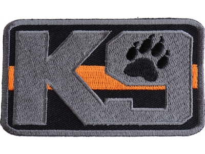 K-9 Thin Orange Line Search And Rescue Patch | Embroidered Patches