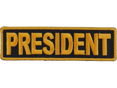 President Patch 3.5 Inch Yellow