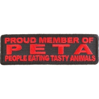 Proud Member Of Peta Patch | Embroidered Patches
