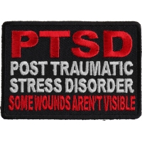 PTSD Patch For Vets - Some Wounds Are Not Visible | US Military Veteran Patches
