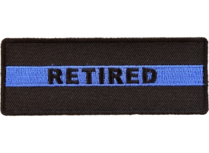 RETIRED Subtle Police Officer Patch | Embroidered Patches