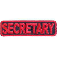 Secretary Patch In Red