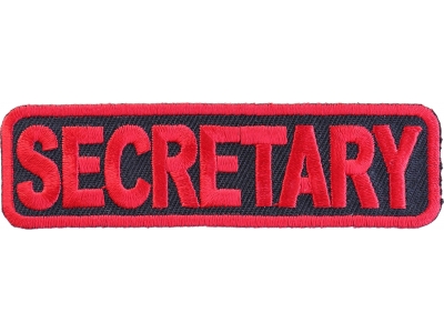 Secretary Patch In Red