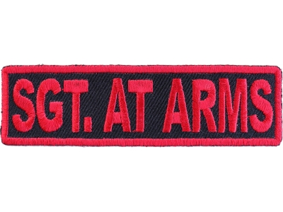 Sgt At Arms Patch Red