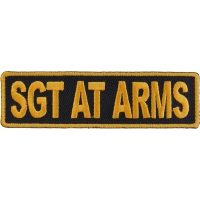 Sgt At Arms Patch 3.5 Inch Yellow