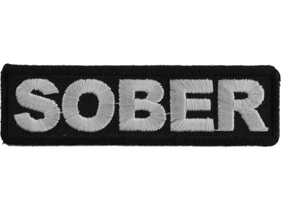 Sober Patch | Embroidered Patches