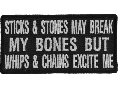 Sticks And Stones Patch | Embroidered Patches