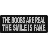 The Boobs are Real The Smile is Fake Patch