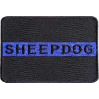 Thin Blue Line Sheepdog Patch For Law Enforcement | Embroidered Patches