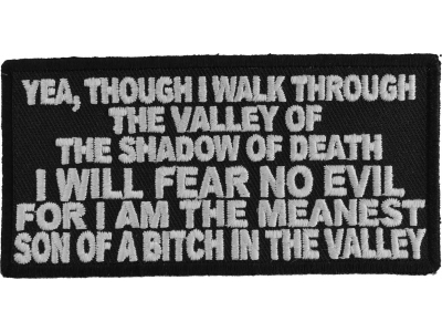 Valley Of The Shadow Of Death Patch | US Military Veteran Patches