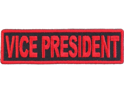 Vice President Patch Red