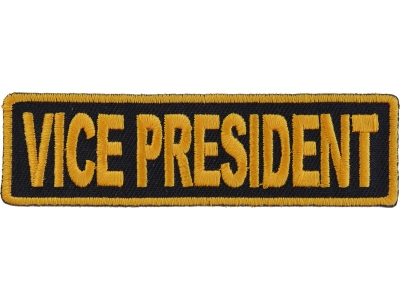 Vice President Patch 3.5 Inch Yellow