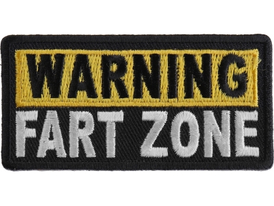 Warning Fart Zone Patch | Embroidered Patches