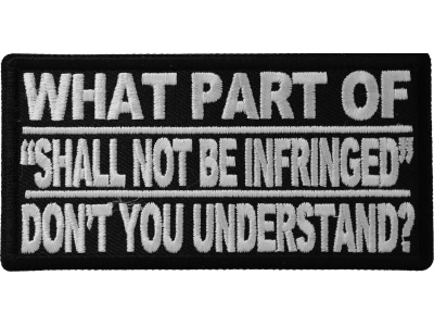 What Part Don't You Understand Patch | Embroidered Patches