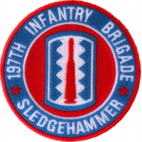 197th Infantry Brigade Patch Sledgehammer