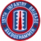 197th Infantry Brigade Iron on Patch Sledgehammer