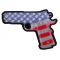9 Mm Gun With US Flag Patch