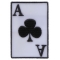 Ace Of Clubs Novelty Iron on Patch