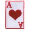 Ace Of Hearts Novelty Iron on Patch