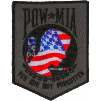 American Flag POW MIA Patch | US POW MIA Military Veteran Patches
