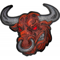 Angry Bull Iron on Patch