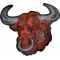 Angry Bull Iron on Patch