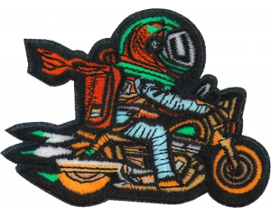 Astronaut Biker Patch