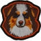 Australian Shepard Dog Iron on Patch