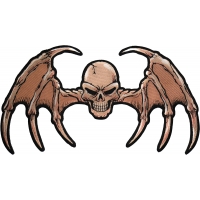 Bat Wings Skull Large Back Patch