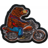 Bear Biker Iron on Patch